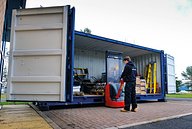 Elmtronics Side-opening Container Being Loaded