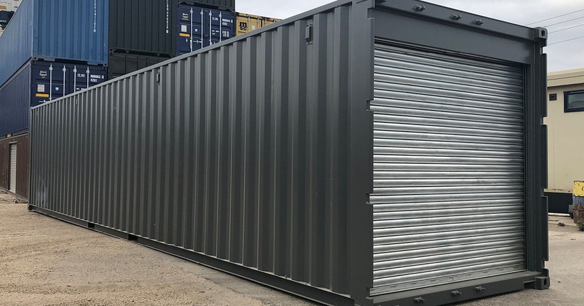 40ft Roller Shutter Modification | Cleveland Containers