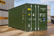 20ft Standard Green Shipping Container 