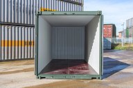 20ft Standard Green Shipping Container Open