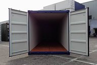 40ft Blue Shipping Container Open