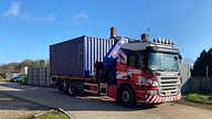 Partial Painted Shipping Container Delivery