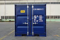 9ft Shipping Container Blue Doors