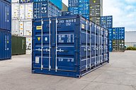 20ft Side Opening Shipping Container (Blue)