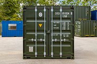 10ft Green Shipping Container Front