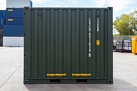 10ft Green Shipping Container Side