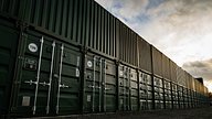External Container Storage at Pink Self Storage Manchester